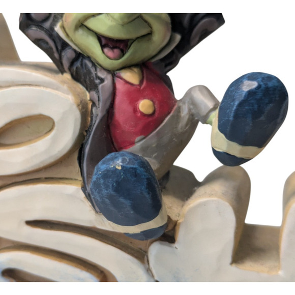 Jim Shore Disney Traditions Wish Word Plaque Jiminy Cricket 4032892 Rare HTF - Picture 7 of 13